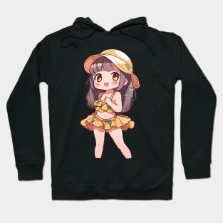 Cute anime girl in bikini Hoodie